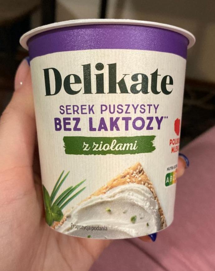 Fotografie - delikate serek puszysty bez laktozy z ziołami