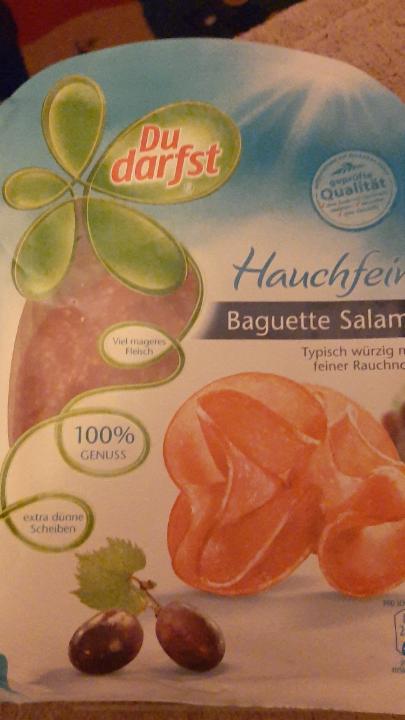 Fotografie - Hauchfein Baguette Salami Du darfst