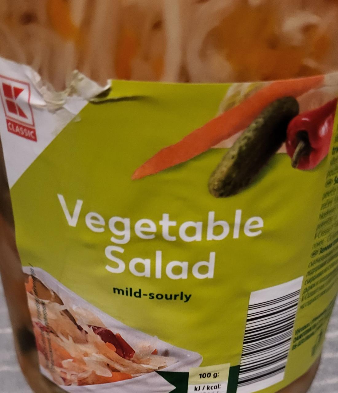 Fotografie - Vegetable Salad K-Classic Šalát z bielej kapusty so zeleninou