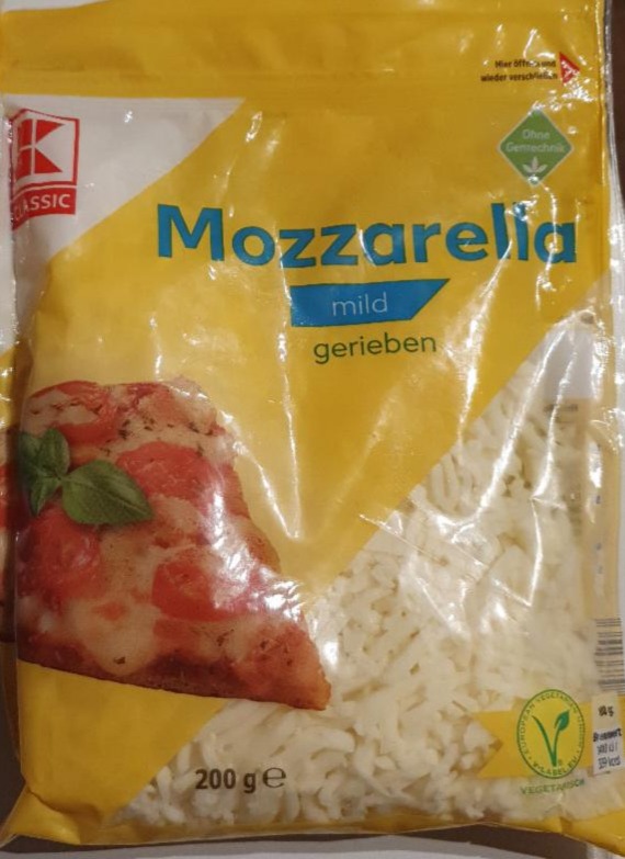 Fotografie - Mozzarella mild grated K-Classic