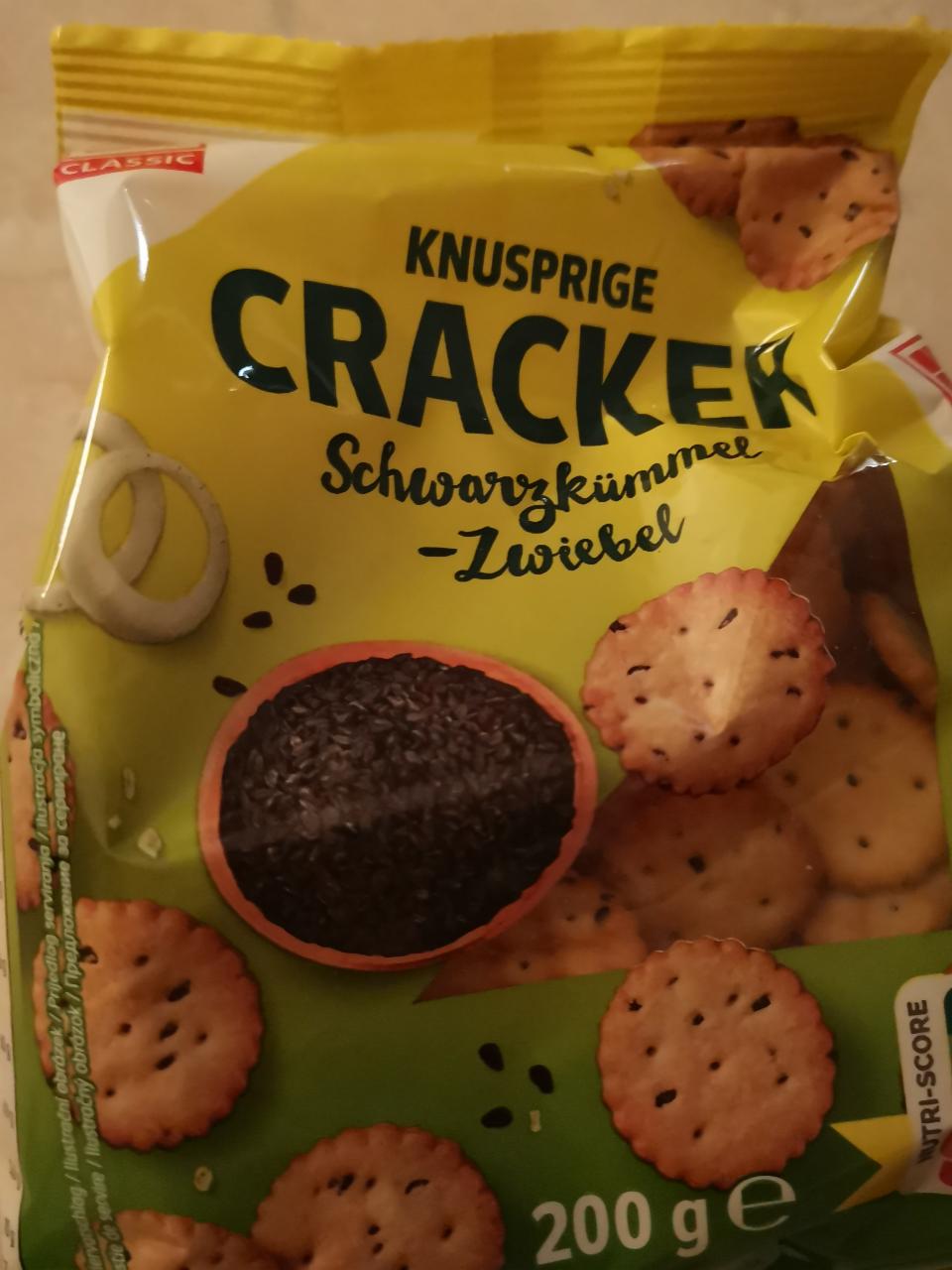Fotografie - knusprige cracker schwarzkummel zwiebel