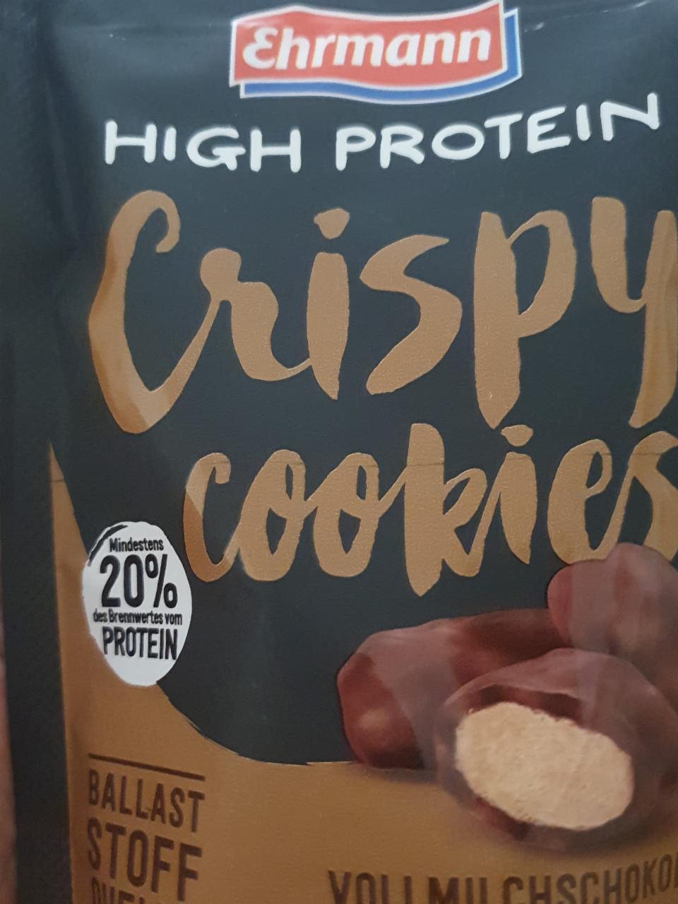 Fotografie - Ehrmann high protein Crispy Cookies