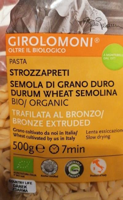 Fotografie - Bio Strozzapreti pasta Semola di Grano Duro Girolomoni