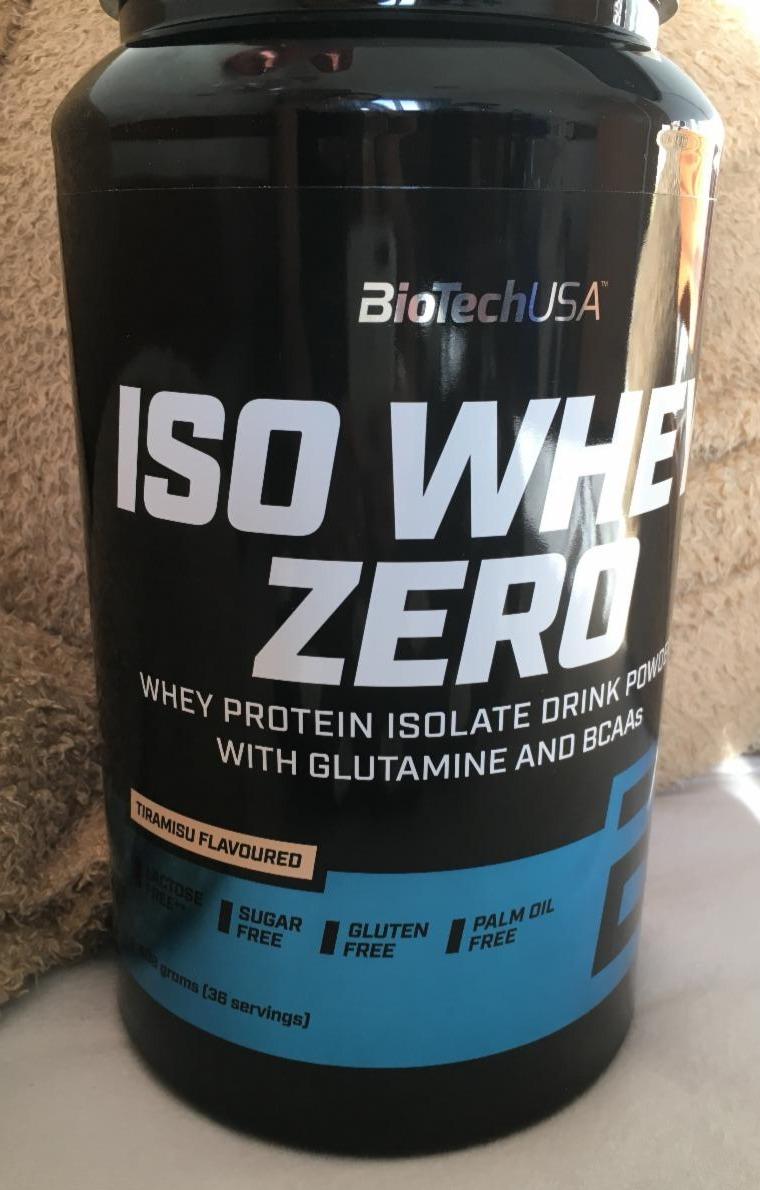 Fotografie - ISO Whey Zero Protein drink powder Tiramisu