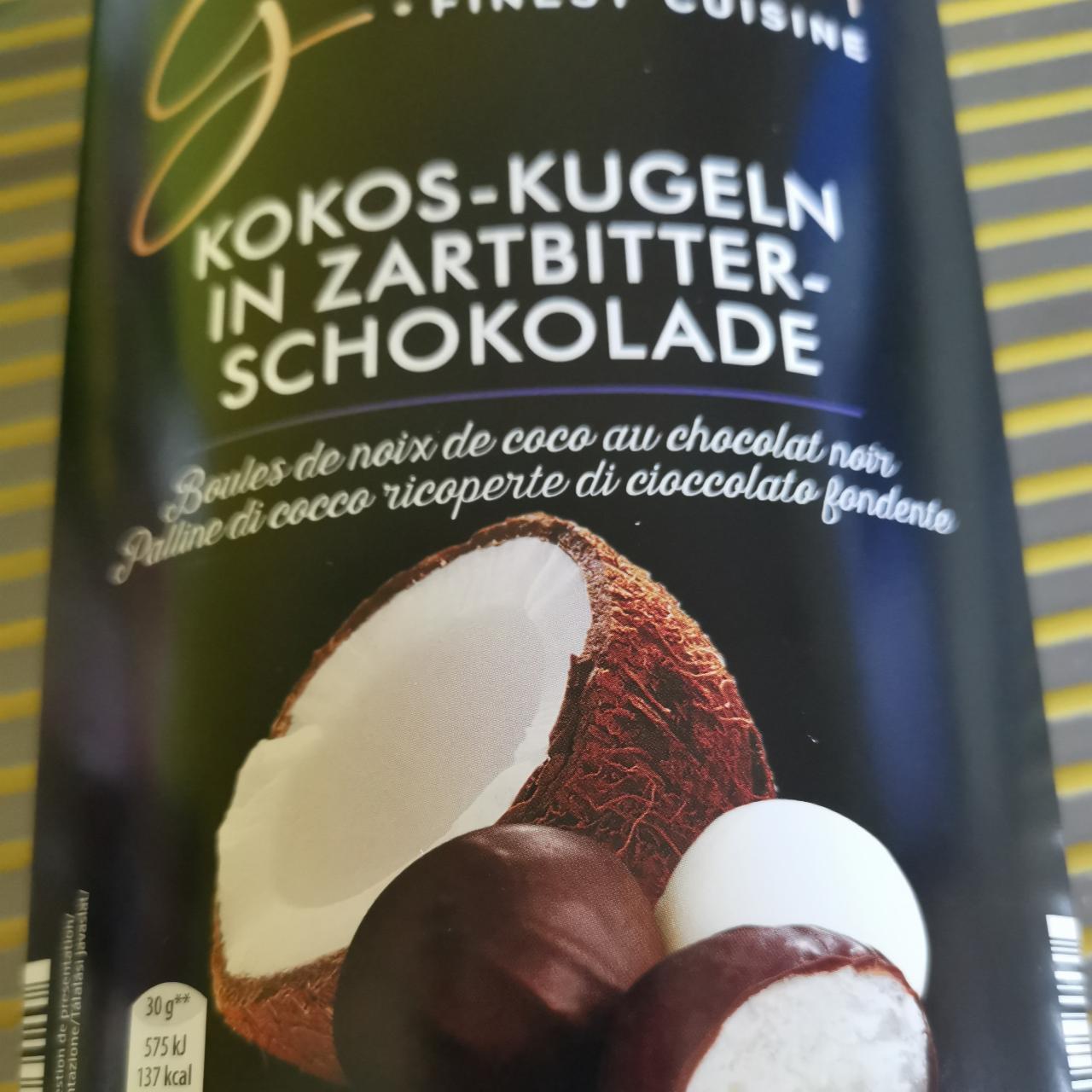 Fotografie - Kokos-Kugeln in zartbitter schokolade Gourmet