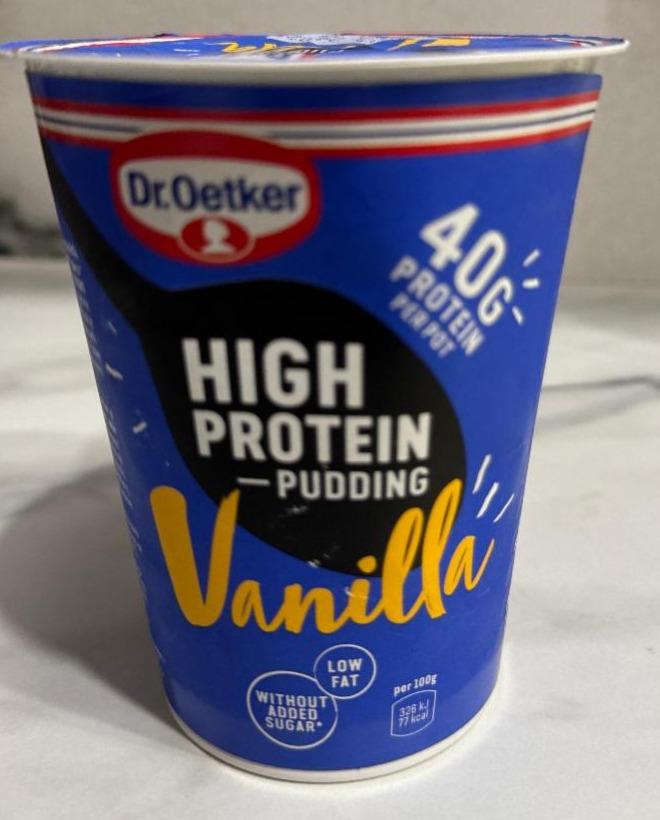 Fotografie - High Protein-pudding Vanille Dr.Oetker