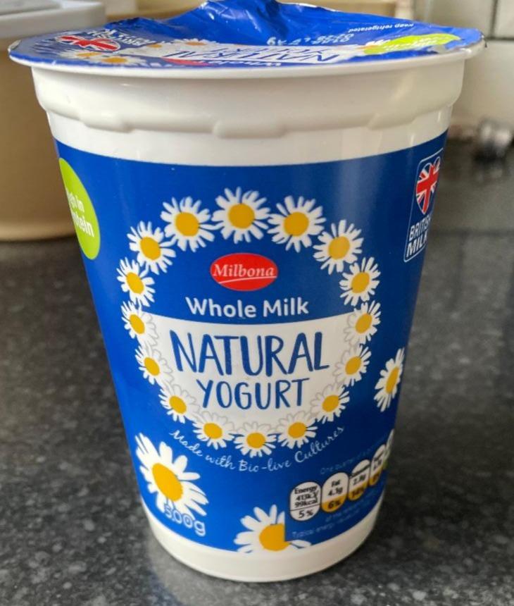 Fotografie - Whole Milk Natural yogurt Milbona
