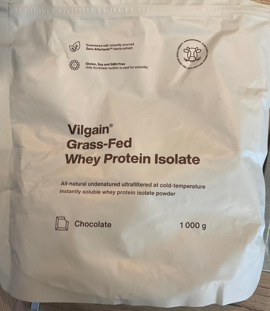 Fotografie - Grass-Fed Whey Protein Isolate Chocolate Vilgain