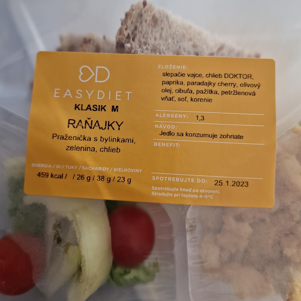 Fotografie - Praženička s bylinkami, zelenina, chlieb EasyDiet