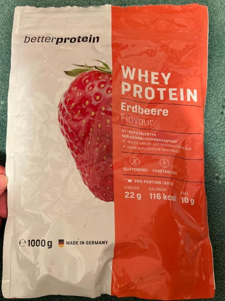 Fotografie - Whey protein Erdbeere Flavour Betterprotein