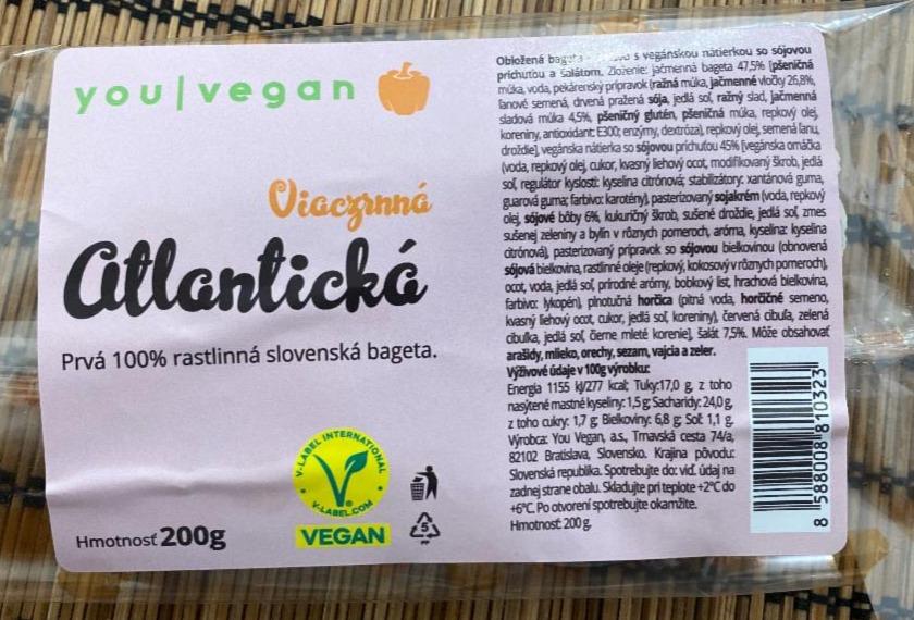 Fotografie - Viaczrnná Atlantická obložená bageta You Vegan