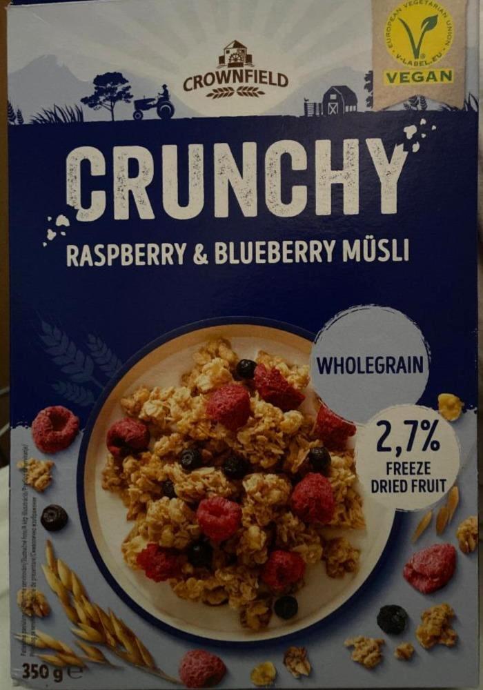 Fotografie - Crunchy Raspberry & Blueberry Müsli Crownfield