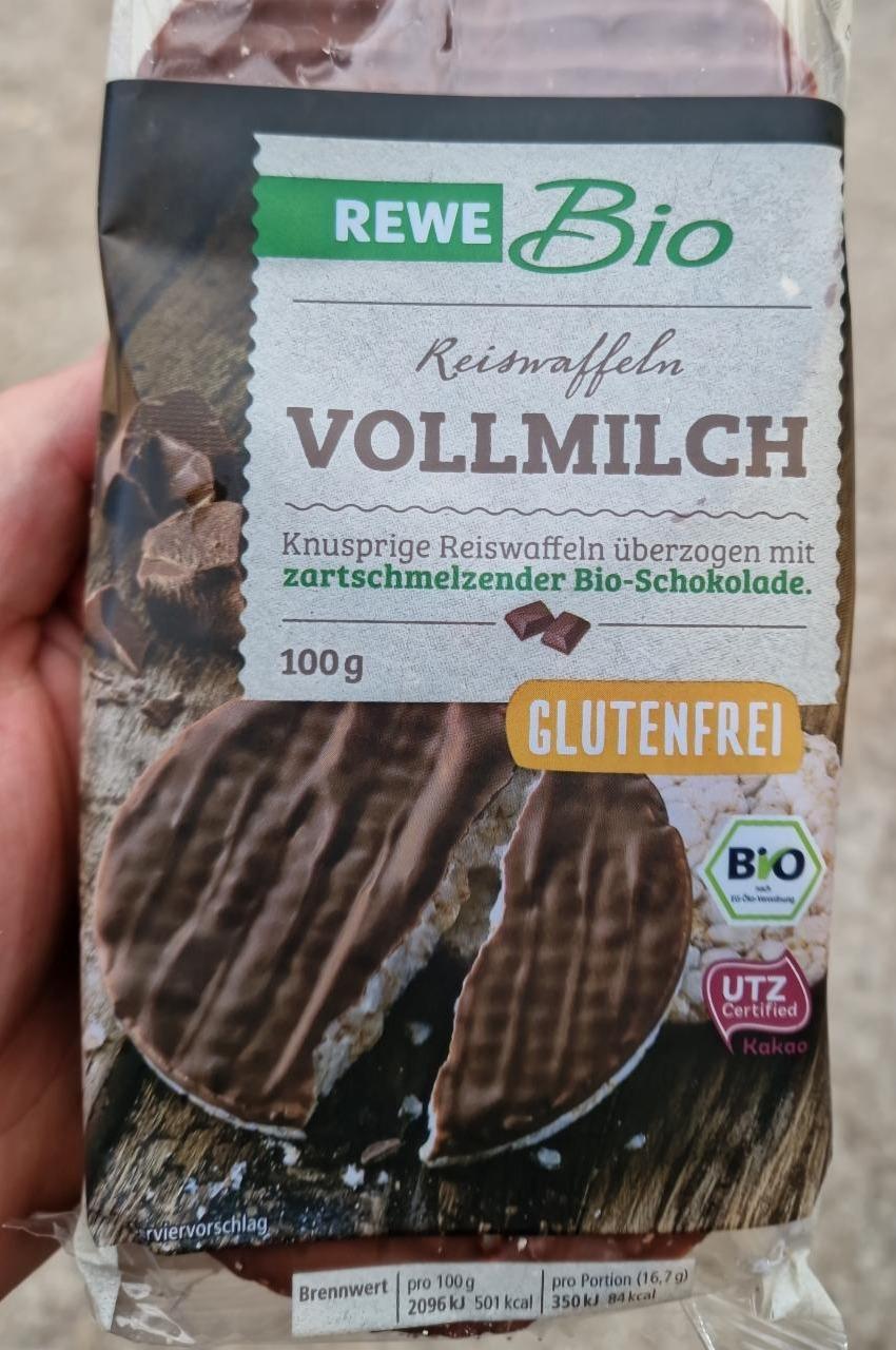 Fotografie - Reiswaffeln Vollmilch Rewe Bio