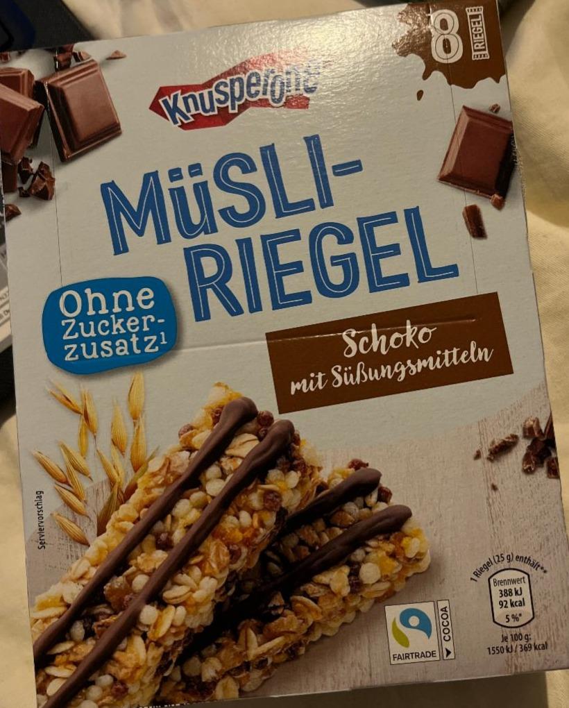 Fotografie - Müsli riegel Schoko Knusperone