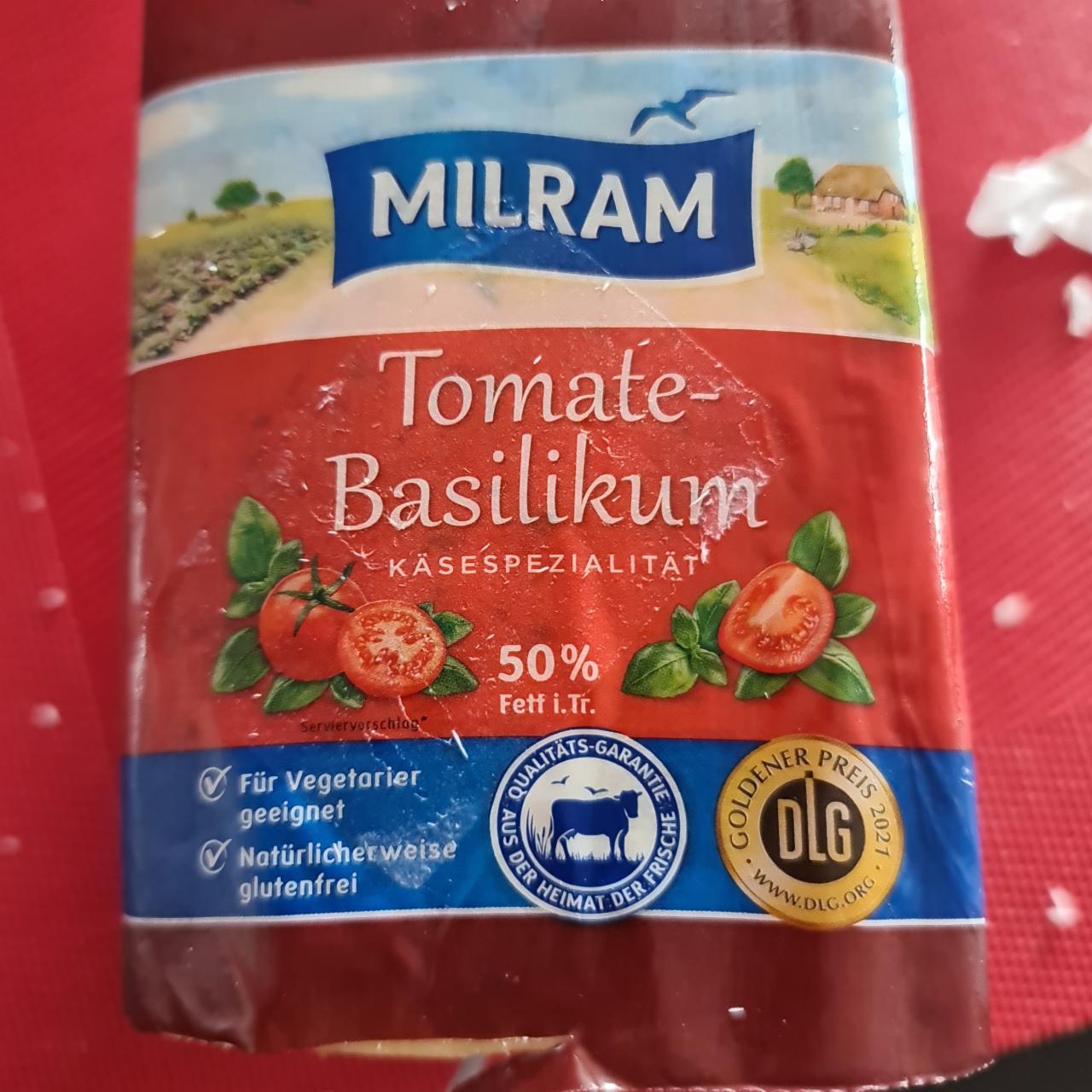 Fotografie - MILRAM paradajkovo-bazalkový syr