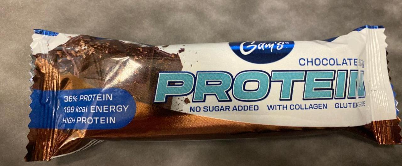 Fotografie - Protein with collagen no added sugar Chocolate Gam's