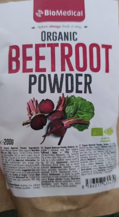 Fotografie - Organic beetroot powder BioMedical