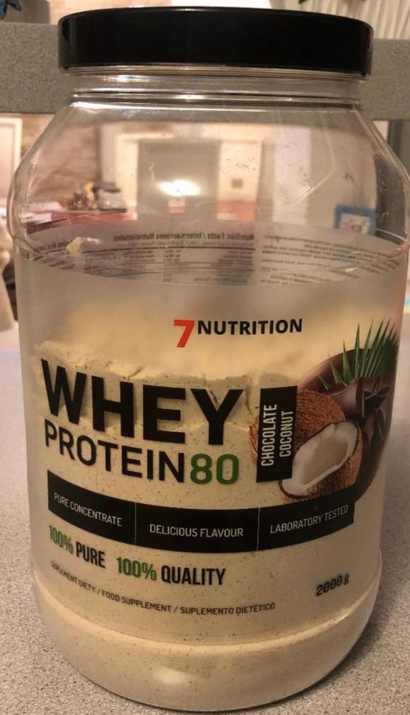 Fotografie - 7Nutrition Whey protein 80 chocolate coconut