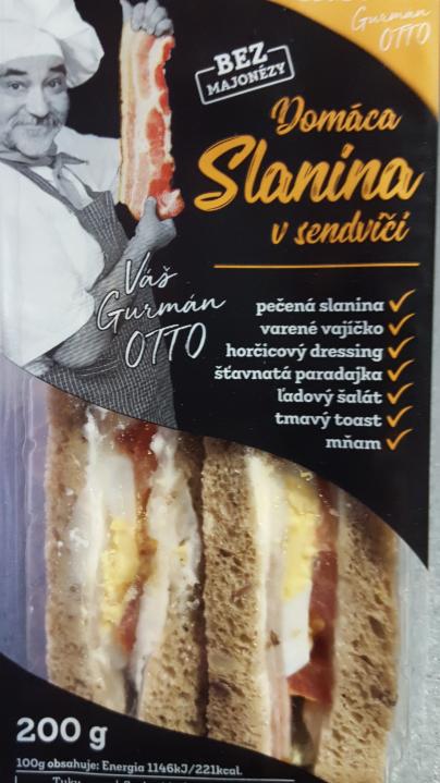 Fotografie - domáca slanina v sendviči Grotto