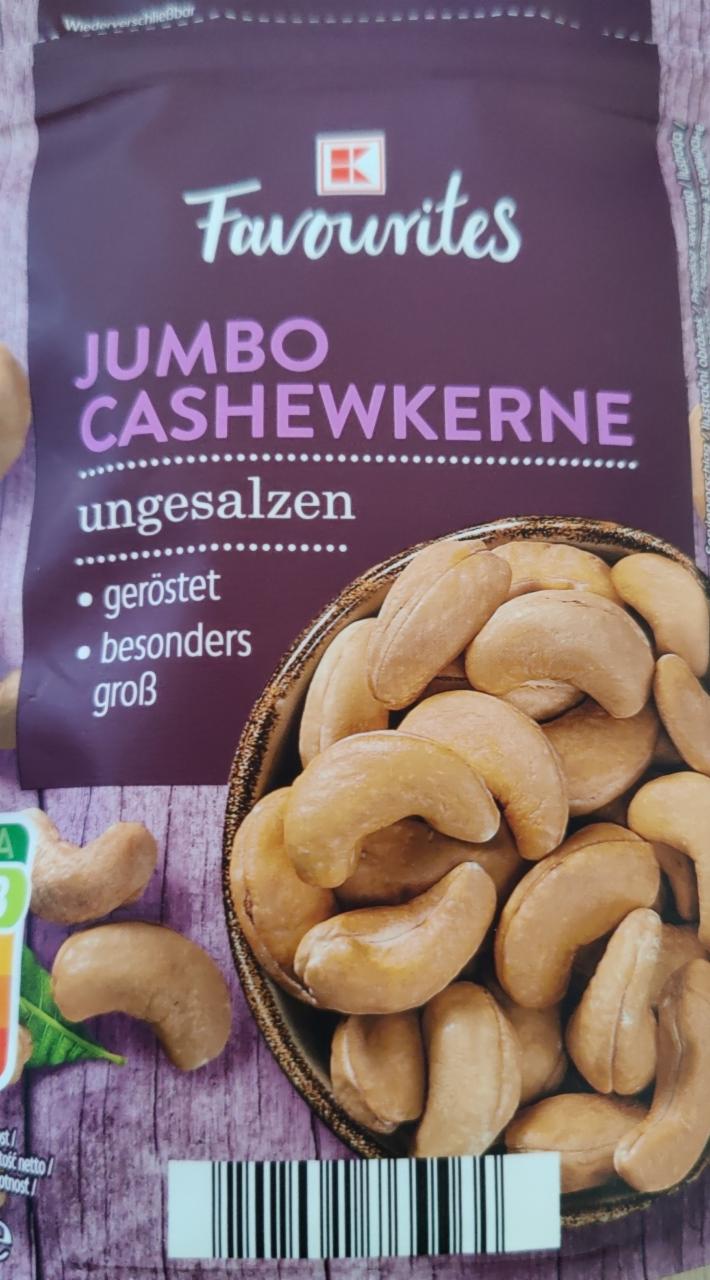 Fotografie - Jumbo Cashewkerne K-Favourites