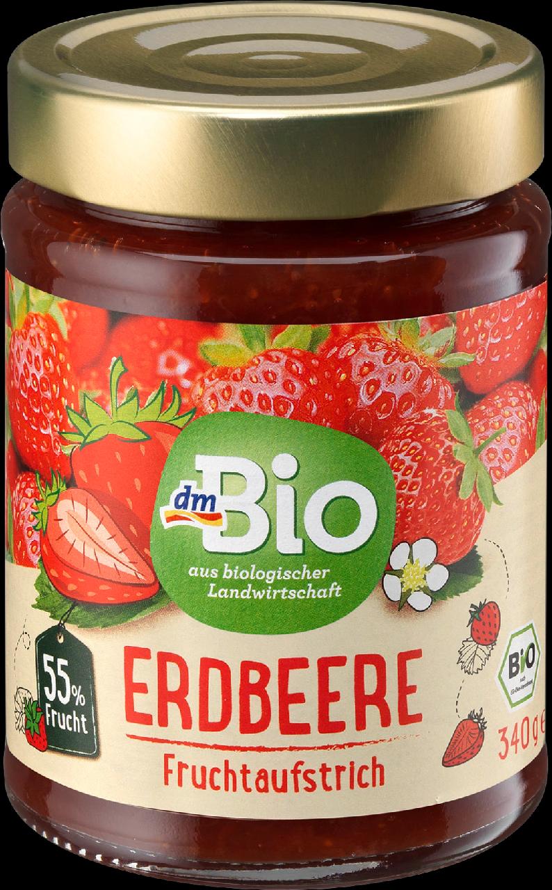 Fotografie - Erdbeere Fruchtaufstrich dmBio jahodová nátierka