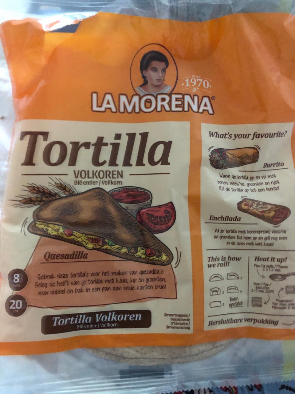 Fotografie - Tortilla volkoren La Morena