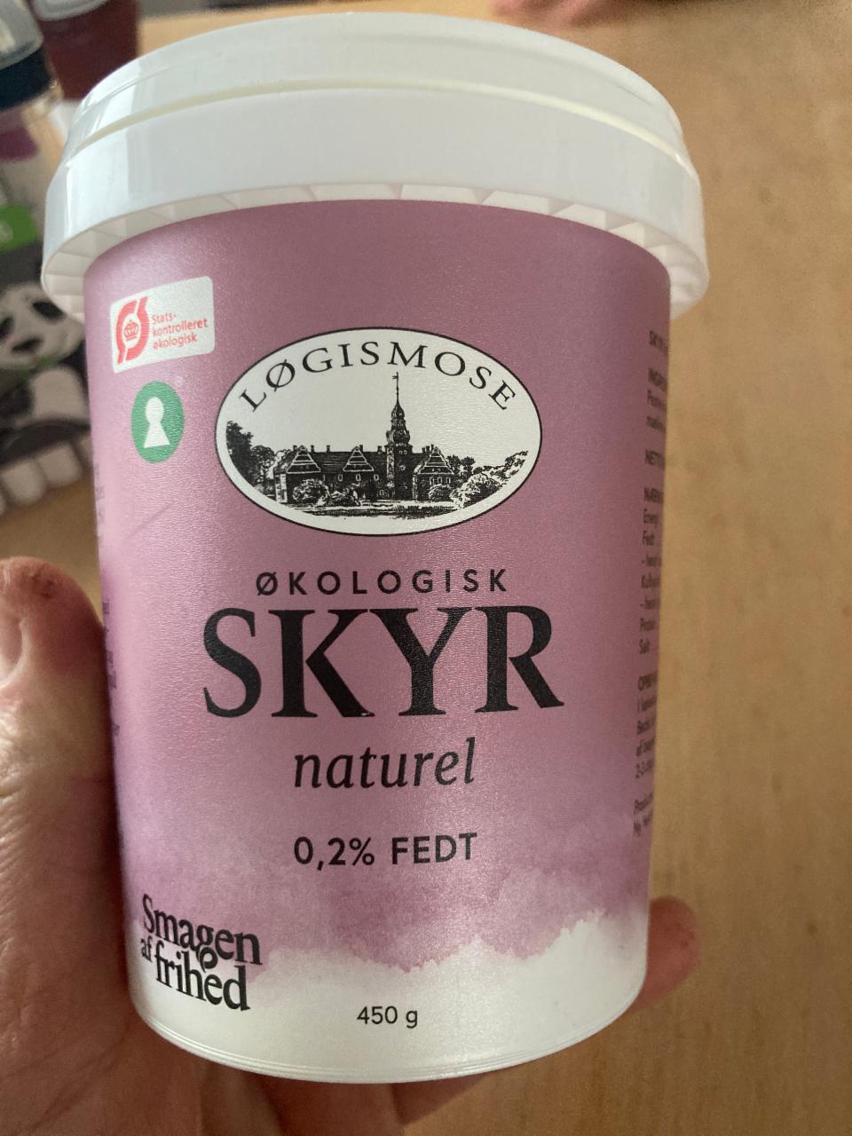 Fotografie - Økologisk Skyr naturel 0,2% fedt Løgismose