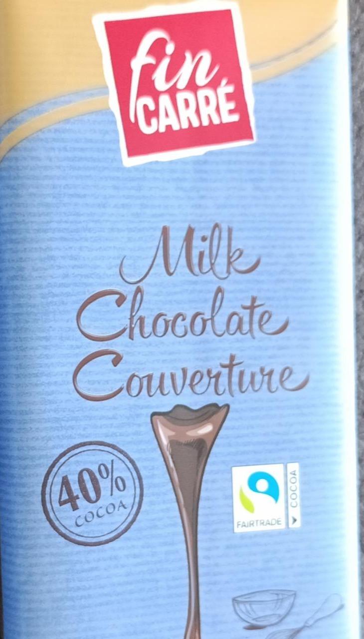Fotografie - Milk chocolate couverture 40% Fin Carré