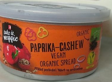 Fotografie - Paprika - Cashew vegan organic spread Take it veggie