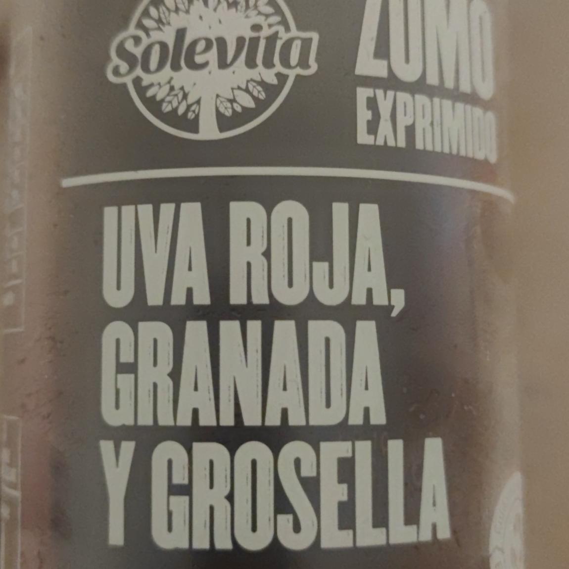 Fotografie - Uva roja, granada y grosella Solevita