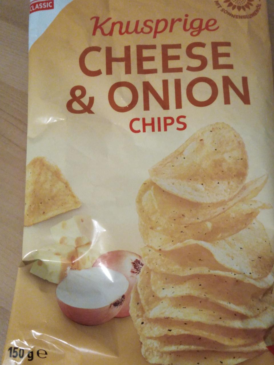 Fotografie - Knusprige cheese & onion chips K-Classic