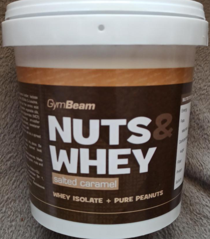 Fotografie - Nuts & Whey salted caramel GymBeam