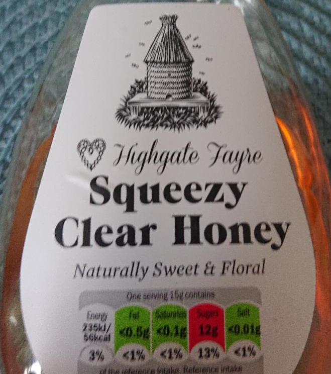 Fotografie - Highgate Fayre Squeezy Clear Honey