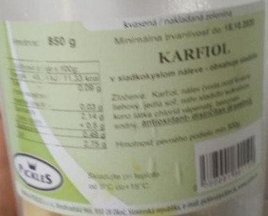 Fotografie - Karfiol v sladkokyslom náleve Pickles