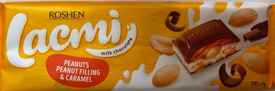 Fotografie - Milk chocolate peanut filling caramel Roshen