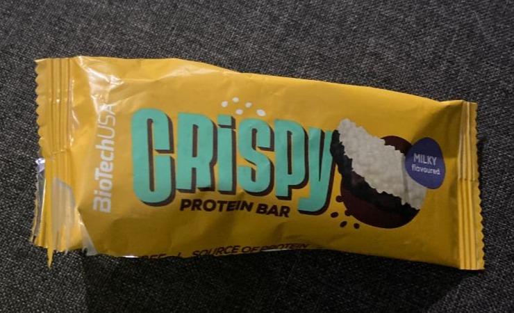 Fotografie - Crispy Protein Bar Milky flavoured BioTechUSA
