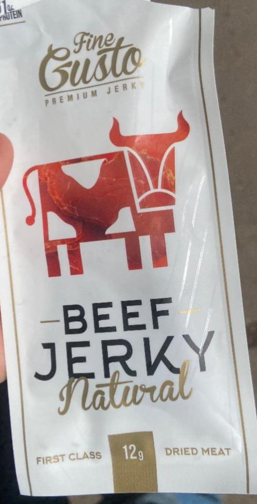 Fotografie - Beef Natural Jerky Fine Gusto