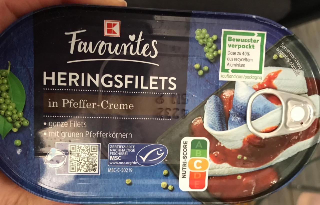 Fotografie - Heringsfilets in Pfeffer-Creme K-Favourites