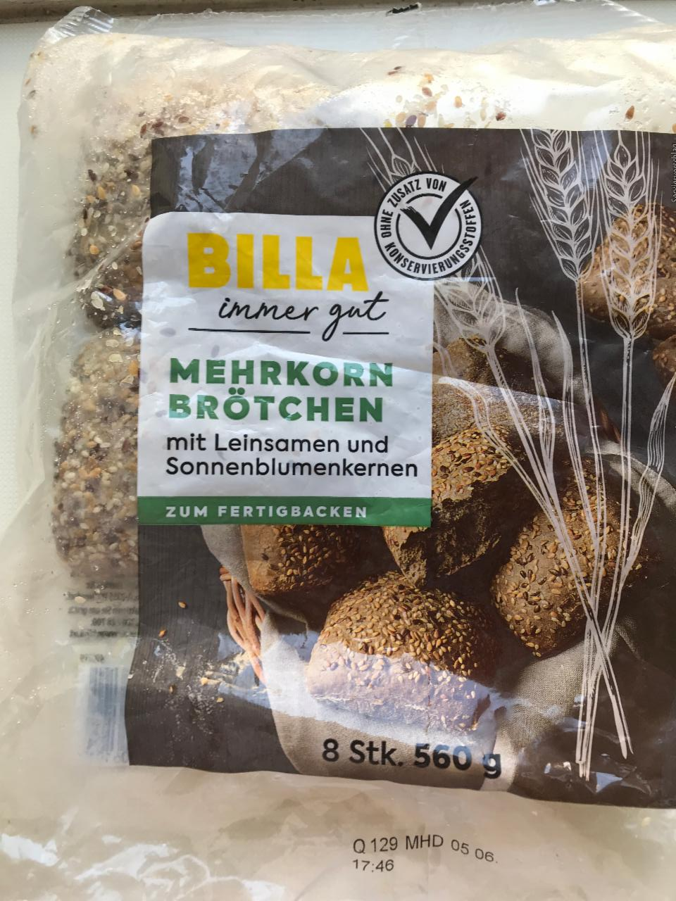 Fotografie - mehrkorn brotchen Billa