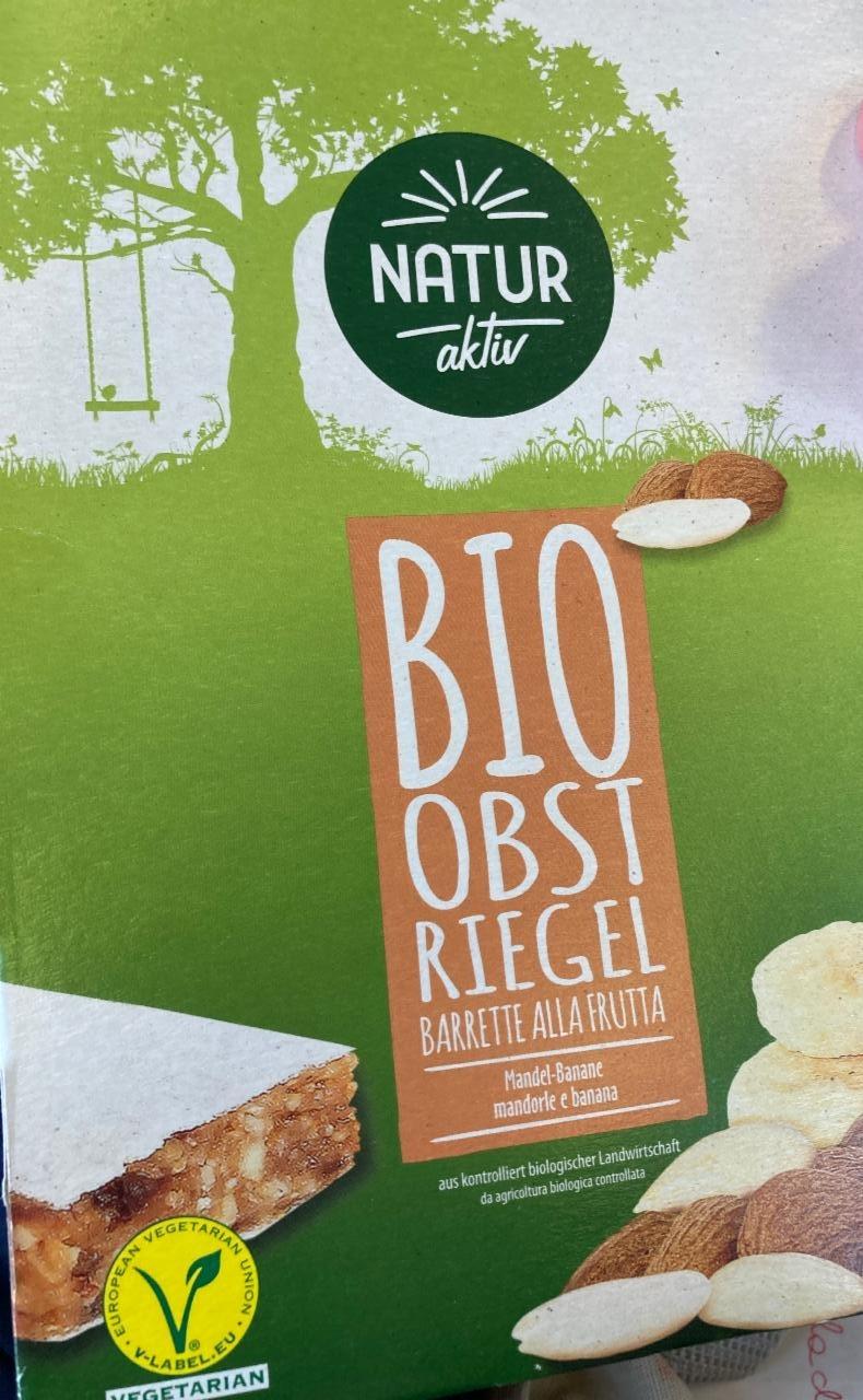 Fotografie - bio obst riegel mandel banane