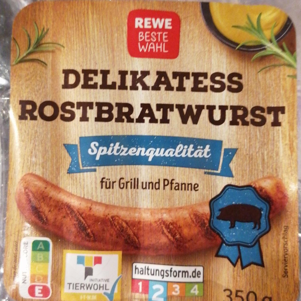 Fotografie - Delikatess Rostbratwurst Rewe