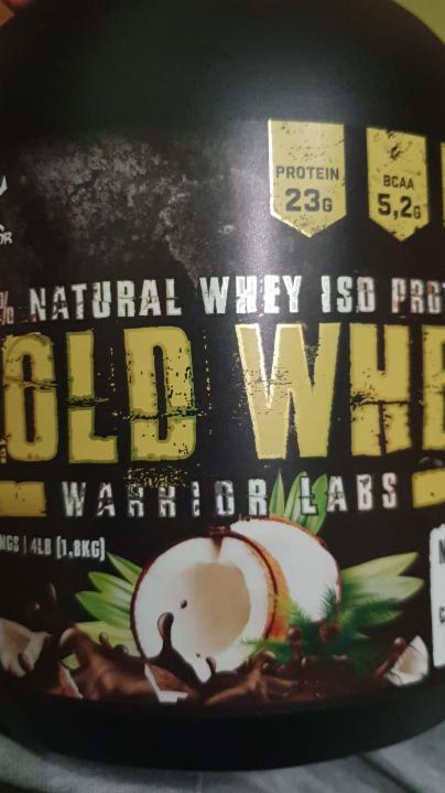 Fotografie - gold whey Warrior labs chocolate coconut