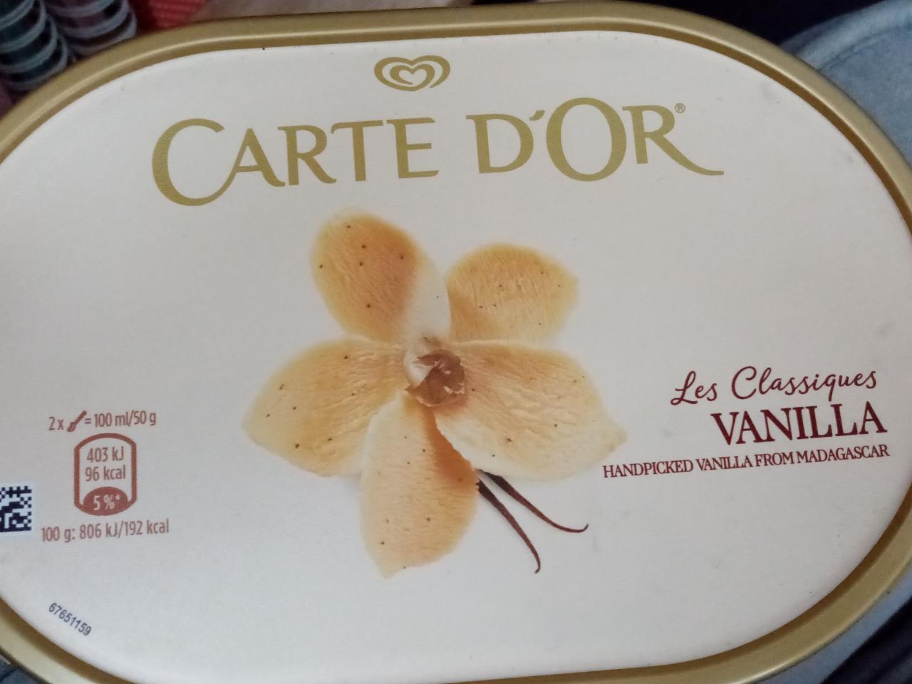 Fotografie - Les Classiques vanilla (vanilková zmrzlina) Carte d'Or