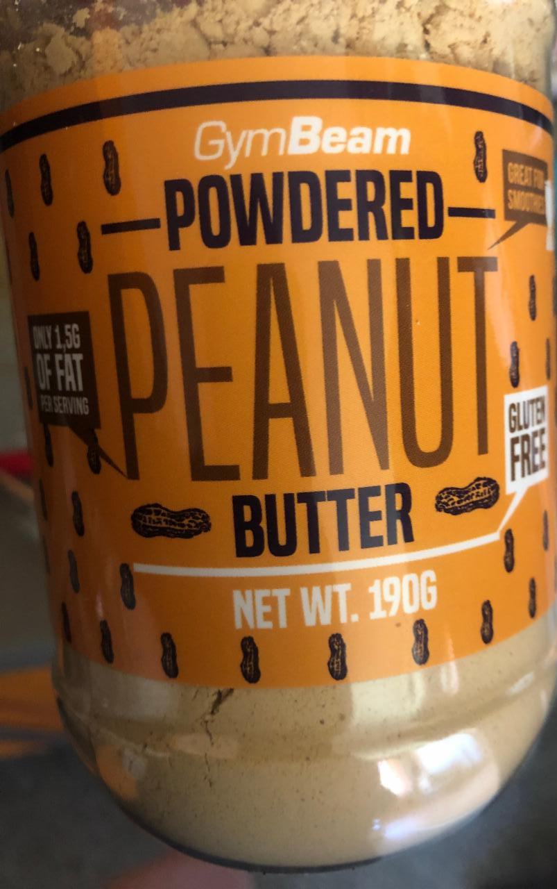 Fotografie - Peanut butter powdered GymBeam arašidové maslo práškové