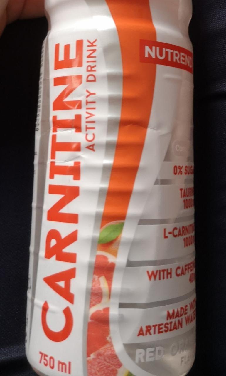 Fotografie - Carnitine Activity drink Red orange Nutrend