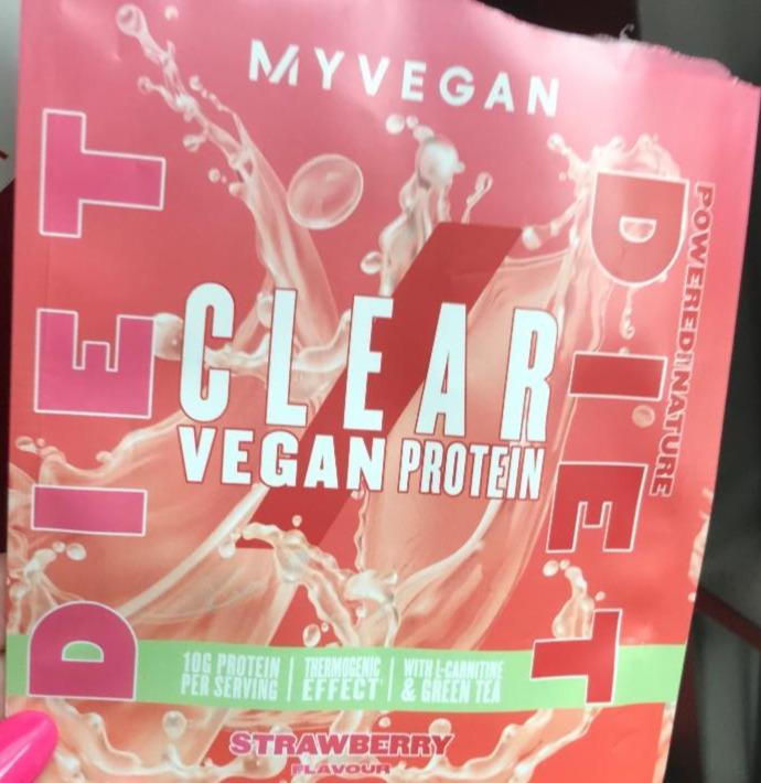 Fotografie - Clear Vegan Protein Diet Strawberry MyVegan