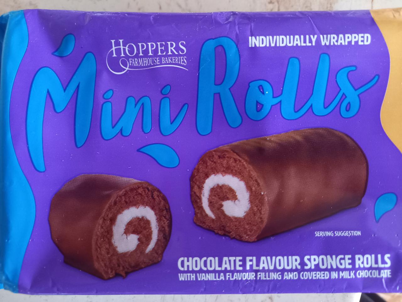 Fotografie - Mini Rolls chocolate flavour sponge rolls Hoppers