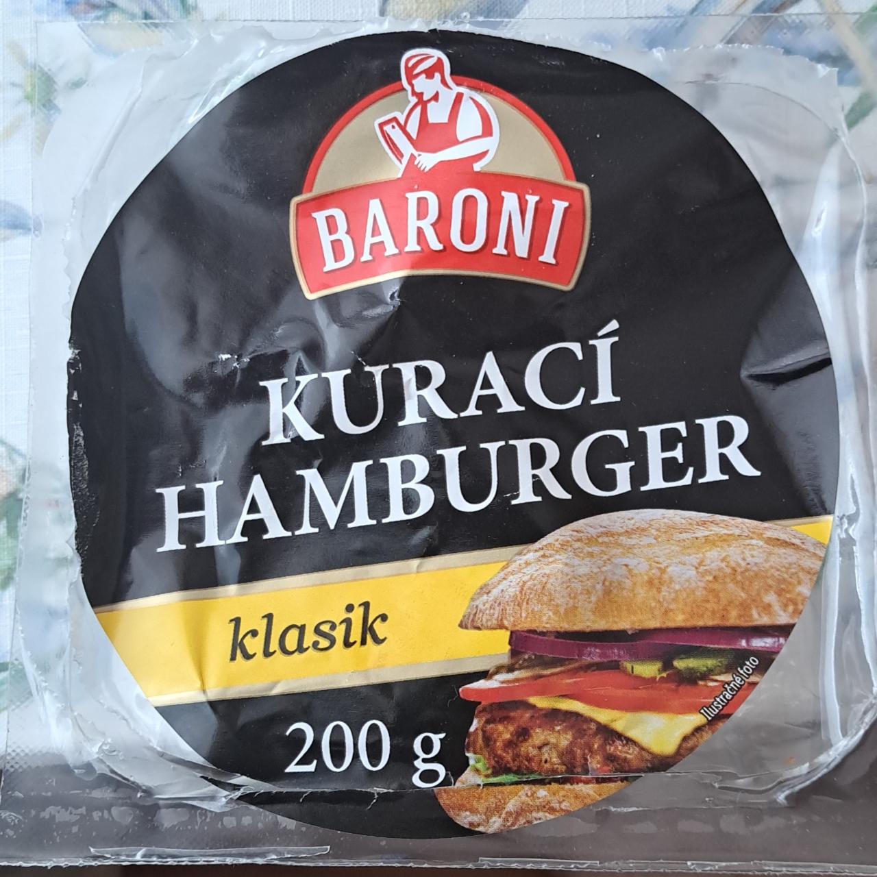 Fotografie - Kurací Hamburger klasik Baroni