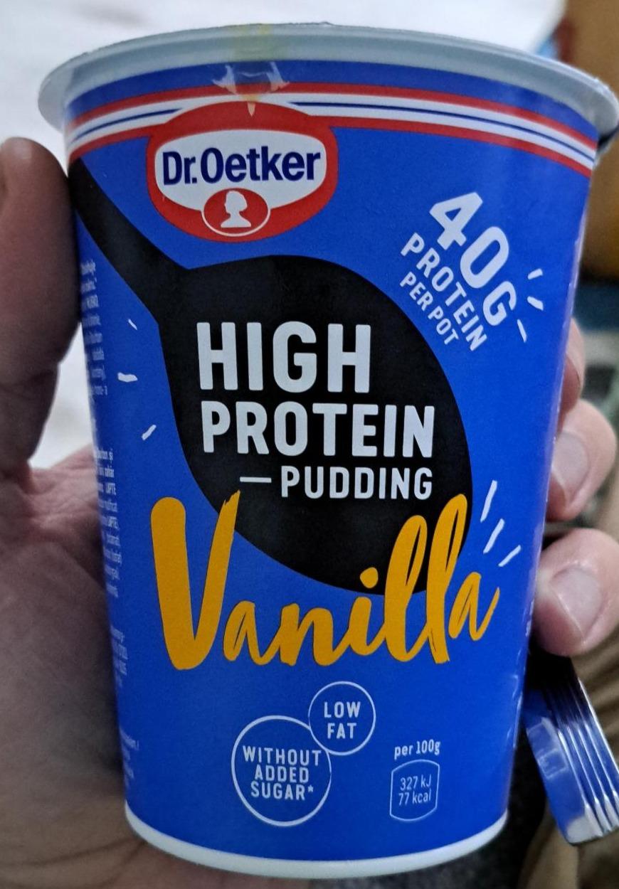 Fotografie - High protein pudding Vanilla 40g protein Dr.Oetker