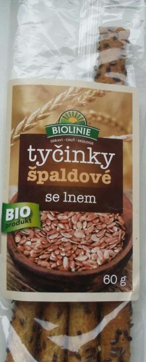 Fotografie - Tyčinky špaldové se lnem bio Biolinie